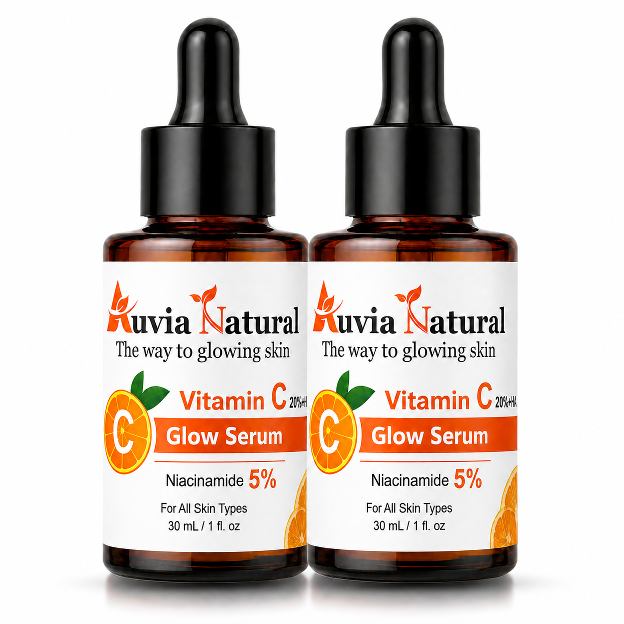 Auvia Vitamin C Glow Serum – 2 Bottle Bundle
