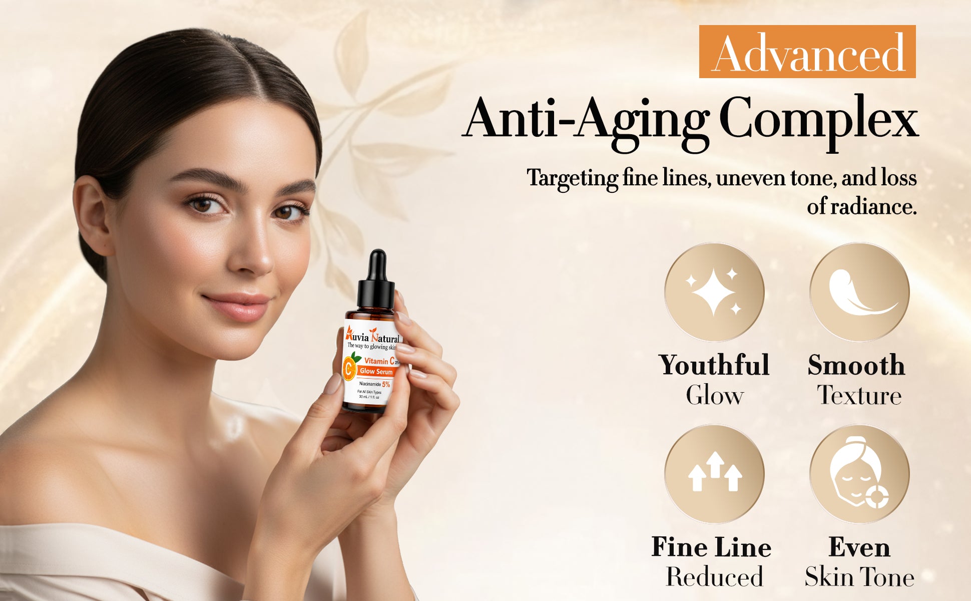 Vitamin C Glow Serum | 20% Vitamin C + Hyaluronic Acid + Niacinamide